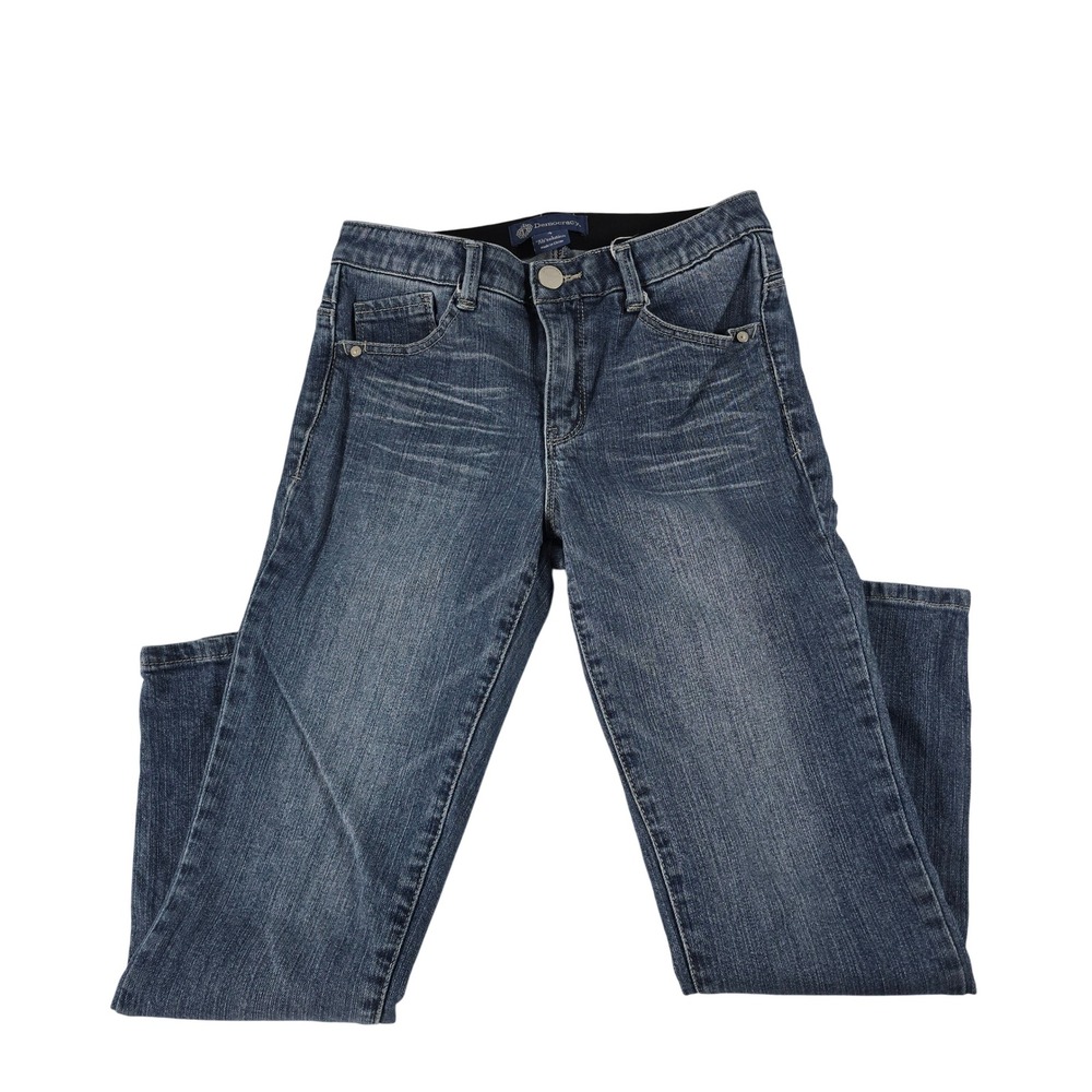 Democracy Ab"solution Women 4 Medium Wash Straight Leg Stretch‎ Jeans B1784NPF8